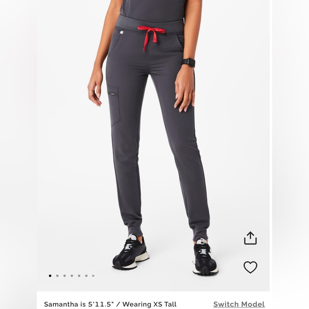 Figs charcoal grey Zamora joggers